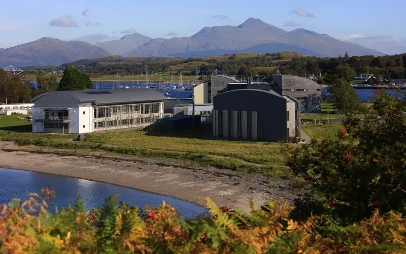 Easy waterfront access is available at the European Marine science park in Argyll