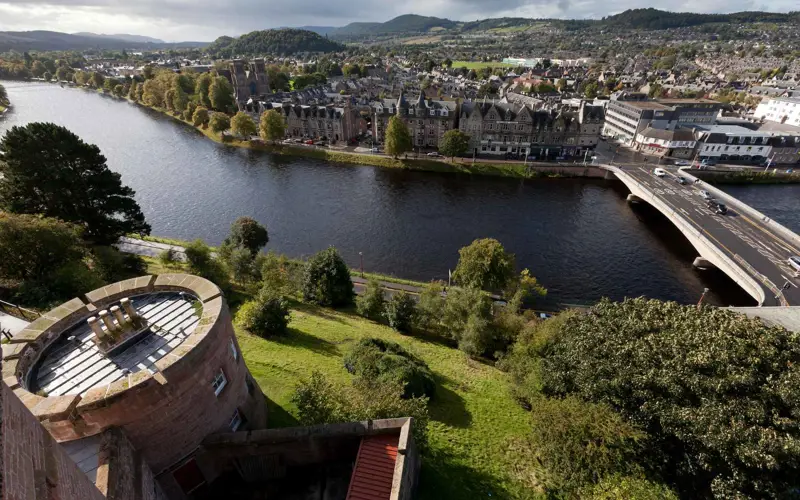 View of Inverness from the Castle turret 